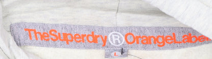 Womens UK Size L Superdry Beige Pullover Hoodie