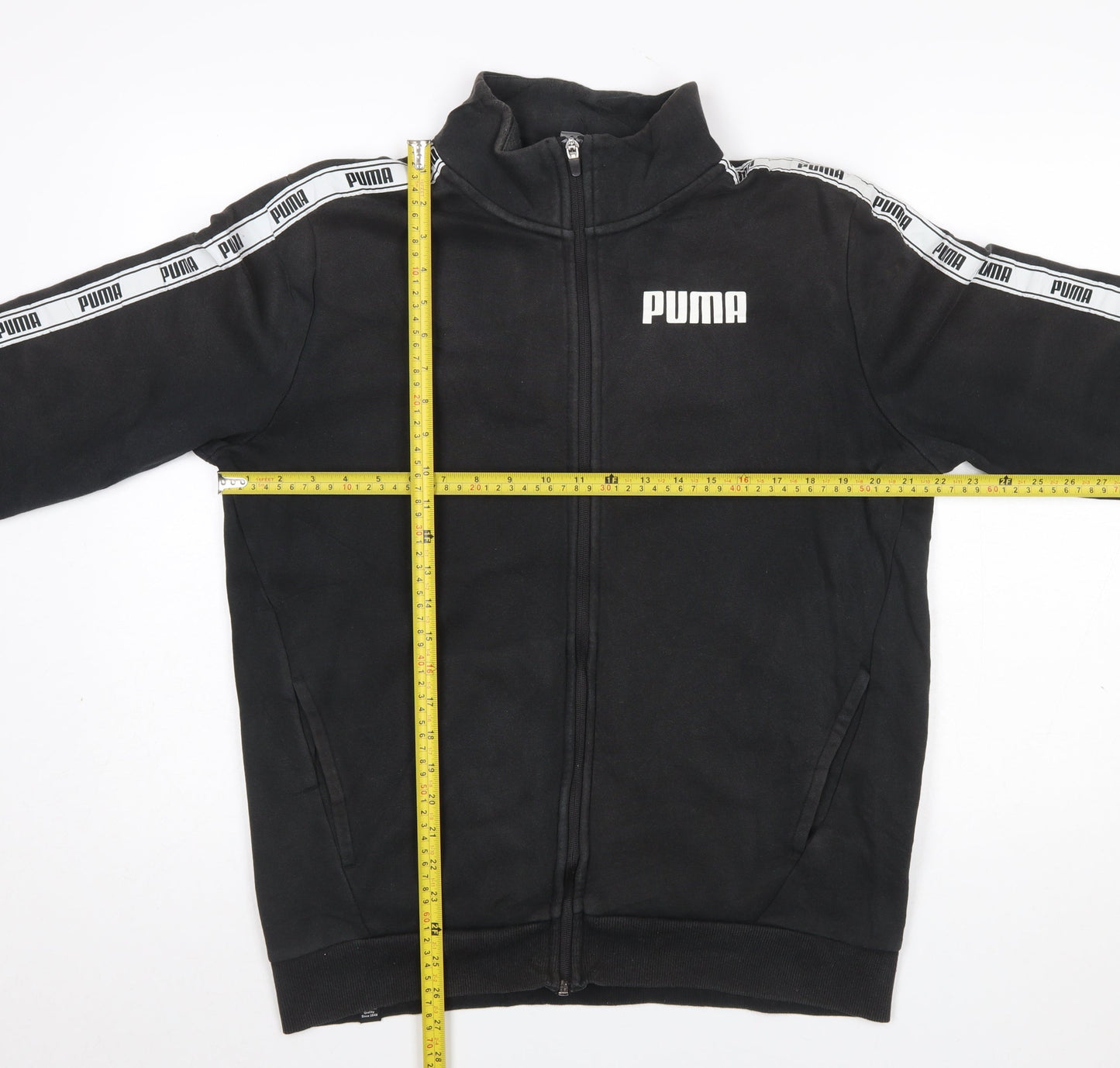 Mens UK Size M PUMA Black Full Zip Sweatshirt