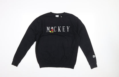 Womens UK Size 8 Disney Black Pullover Sweatshirt