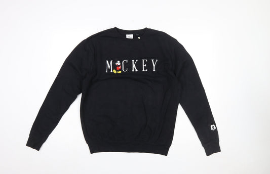 Womens UK Size 8 Disney Black Pullover Sweatshirt