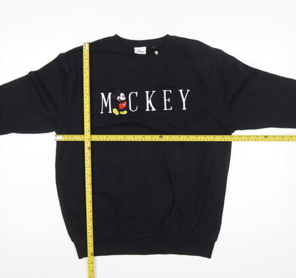 Womens UK Size 8 Disney Black Pullover Sweatshirt