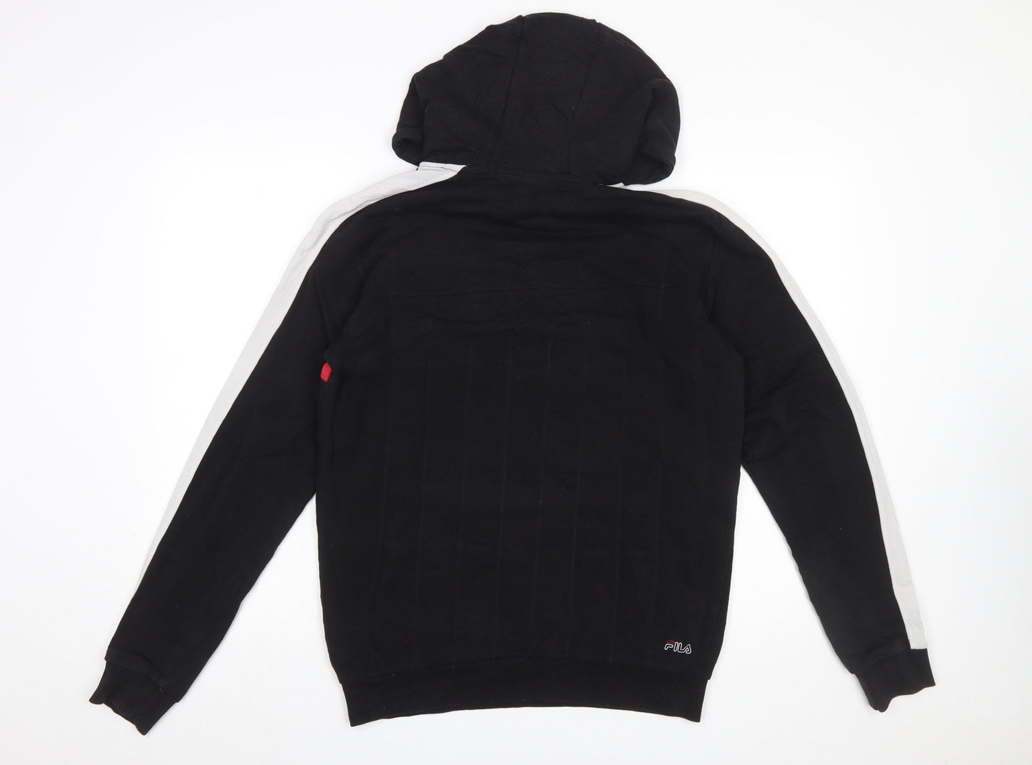 Mens UK Size M FILA Black Pullover Hoodie