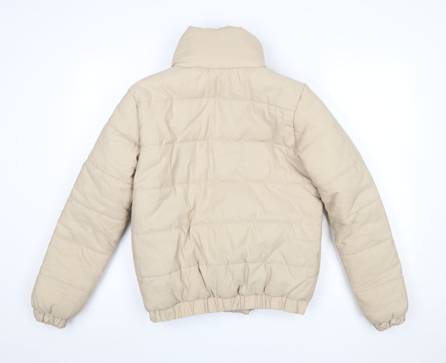 Womens UK Size 8 Boohoo Beige Puffer Jacket