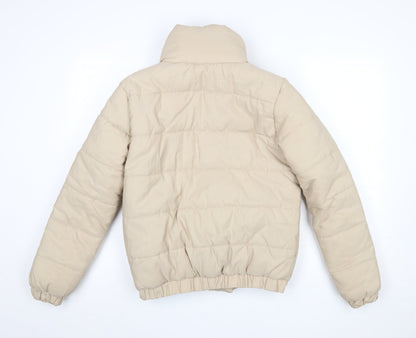 Womens UK Size 8 Boohoo Beige Puffer Jacket