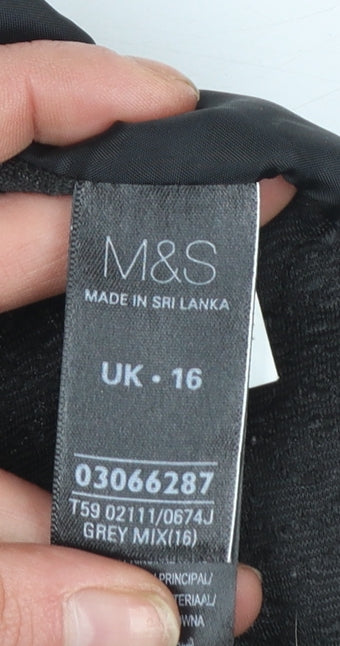 Womens UK Size 16 Marks and Spencer Regular Grey Blazer
