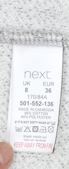 Womens UK Size 8 NEXT Grey Cardigan Jumper