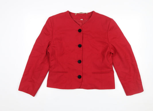 Womens UK Size 12 First Avenue Regular Red Blazer