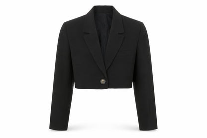 Womens UK Size M Boa Regular Black Blazer