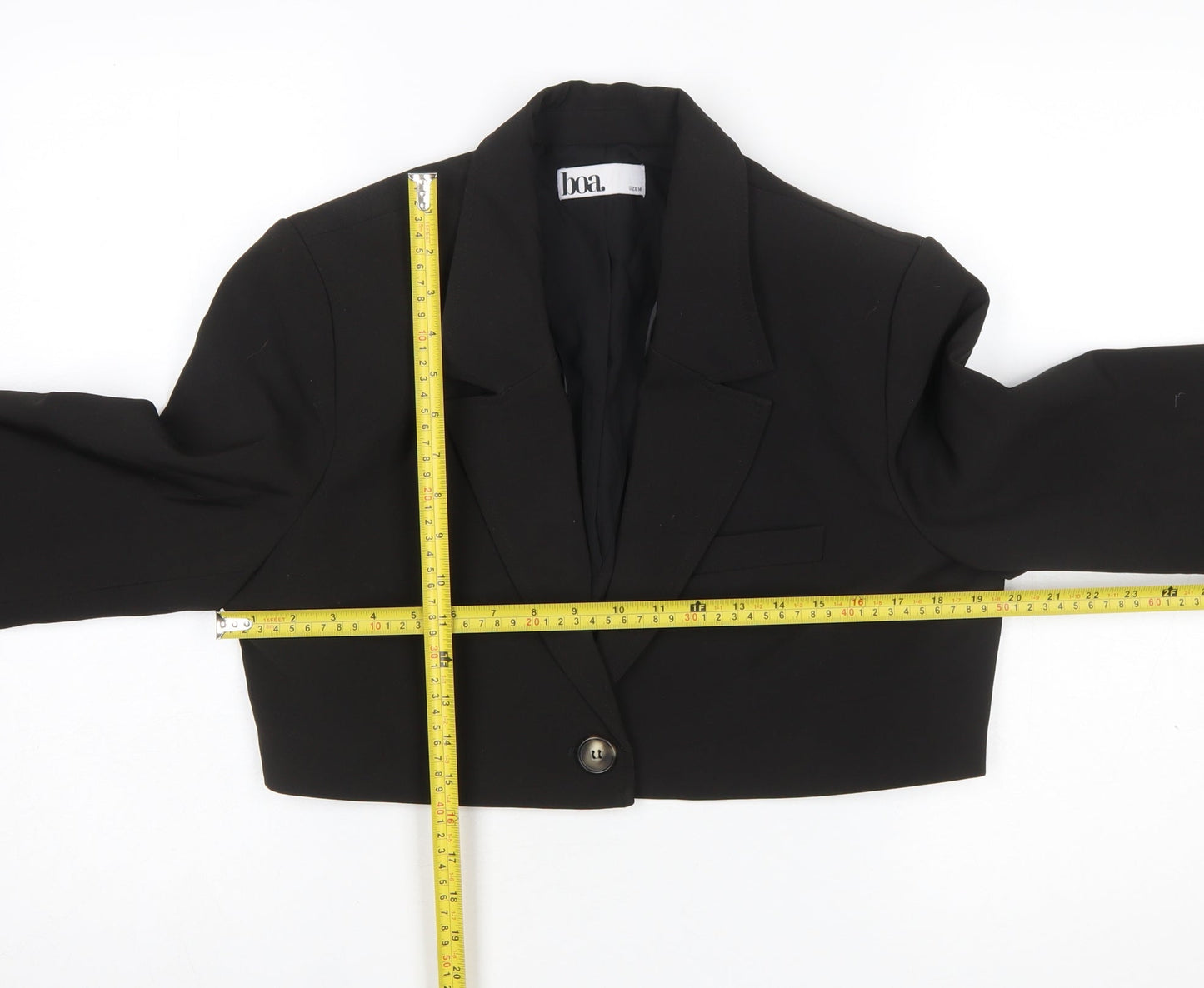 Womens UK Size M Boa Regular Black Blazer