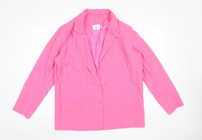Womens UK Size 16 Daisy Street Regular Pink Blazer