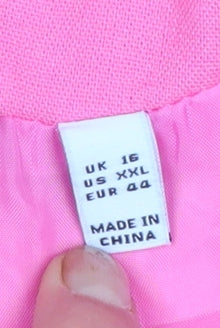 Womens UK Size 16 Daisy Street Regular Pink Blazer