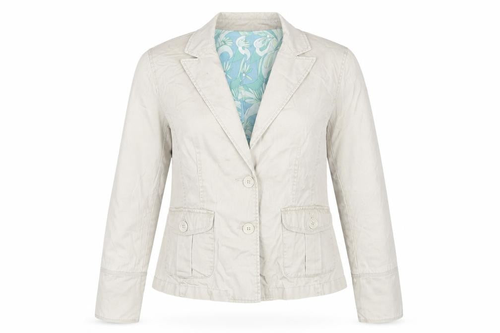 Womens UK Size 14 Jasper Conran Jeans Regular Beige Suit Jacket