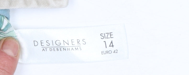 Womens UK Size 14 Jasper Conran Jeans Regular Beige Suit Jacket