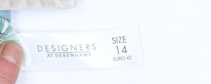 Womens UK Size 14 Jasper Conran Jeans Regular Beige Suit Jacket