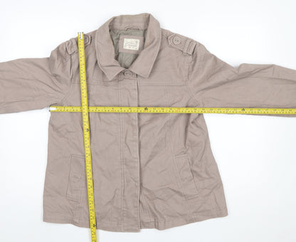 Womens UK Size 14 Bm Casuals Beige Basic Jacket