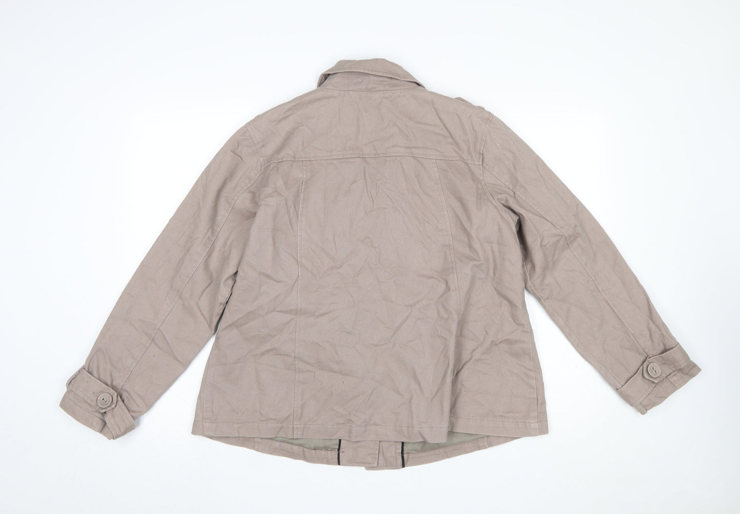 Womens UK Size 14 Bm Casuals Beige Basic Jacket