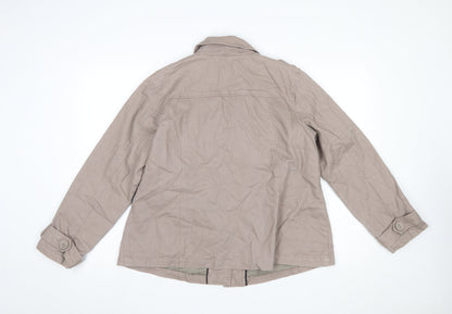 Womens UK Size 14 Bm Casuals Beige Basic Jacket