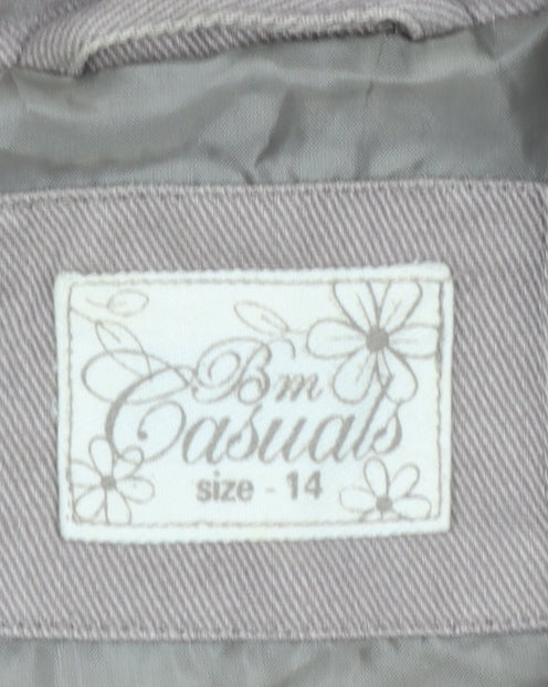 Womens UK Size 14 Bm Casuals Beige Basic Jacket