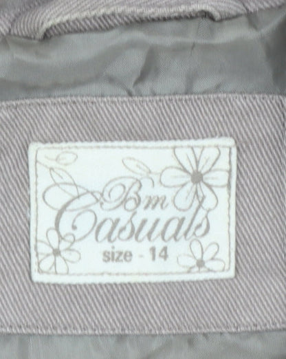 Womens UK Size 14 Bm Casuals Beige Basic Jacket