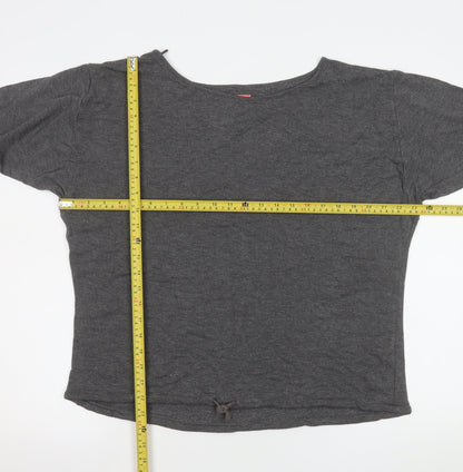 Womens UK Size S NEXT Grey Basic T-Shirt