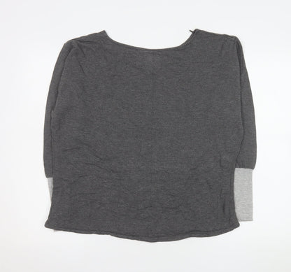 Womens UK Size S NEXT Grey Basic T-Shirt