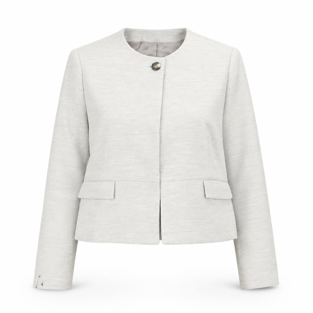Womens UK Size XL Mango Regular Beige Suit Jacket