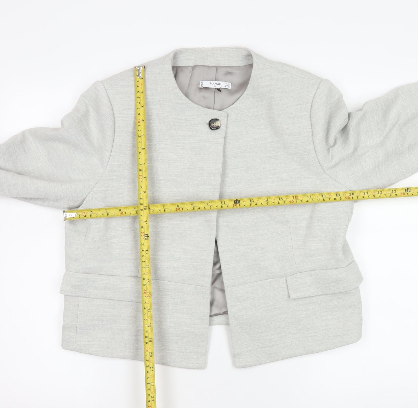 Womens UK Size XL Mango Regular Beige Suit Jacket