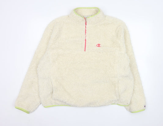 Womens UK Size XL Champion Beige Pullover Sweatshirt