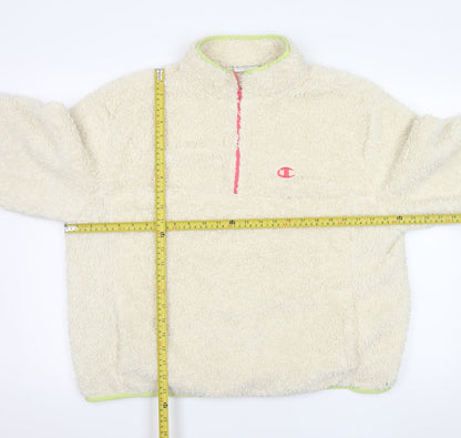 Womens UK Size XL Champion Beige Pullover Sweatshirt