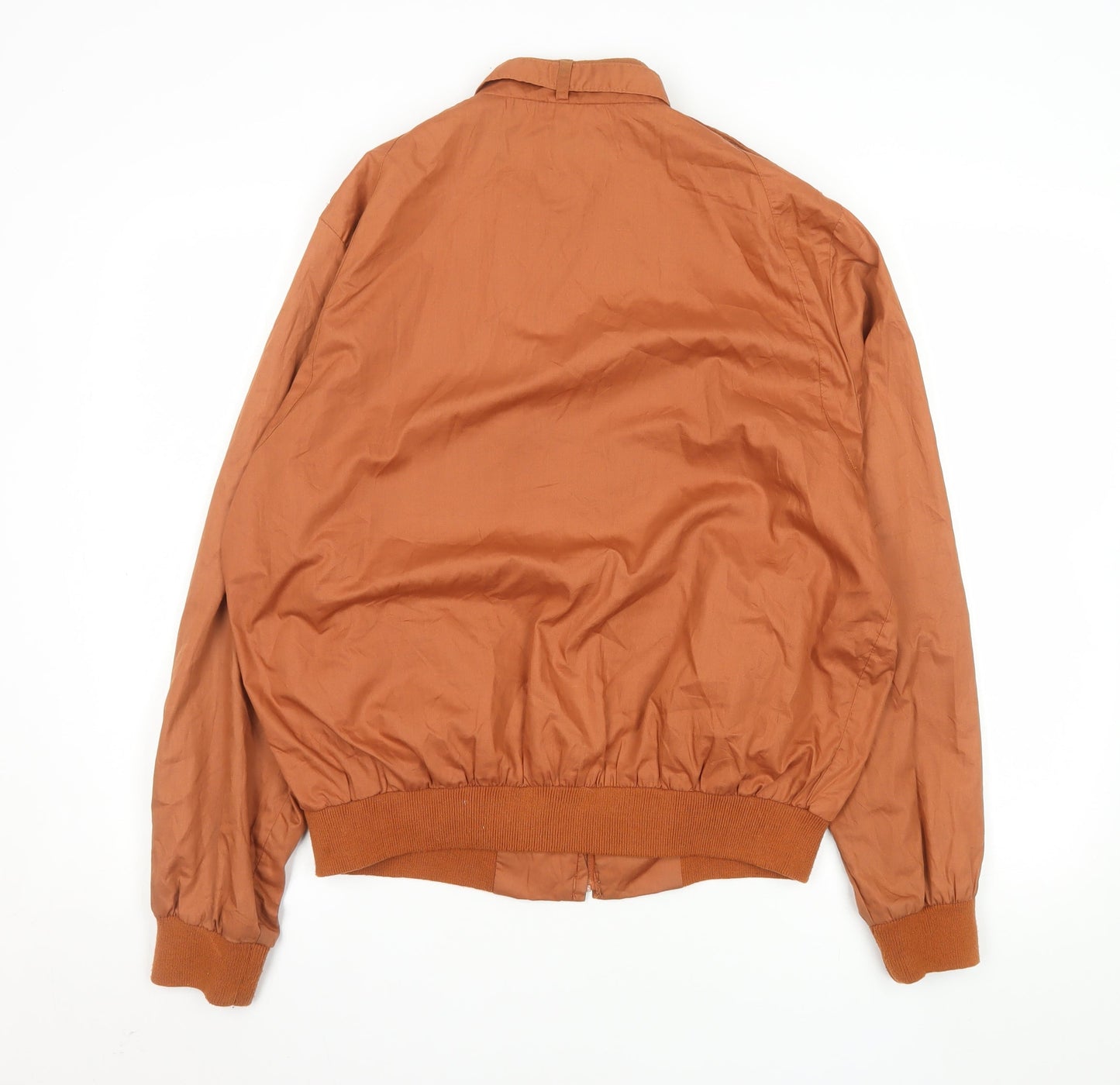 Mens UK Size L Trader Bay Brown Bomber Jacket