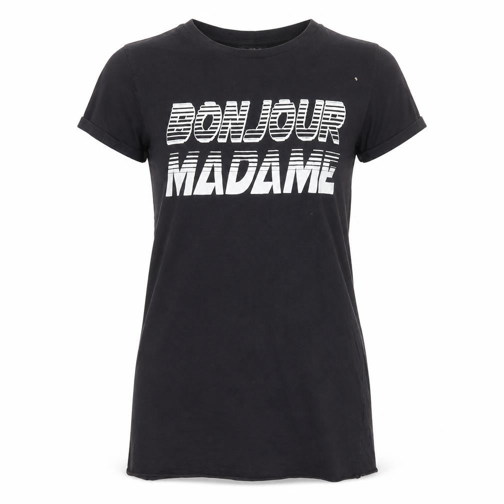 Womens UK Size 8 Miss Selfridge Black Basic T-Shirt