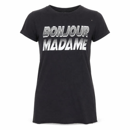 Womens UK Size 8 Miss Selfridge Black Basic T-Shirt