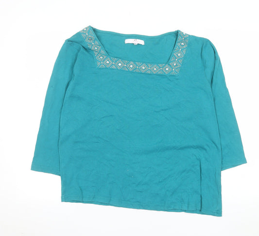 Womens UK Size 18 Julipa Blue Basic Blouse