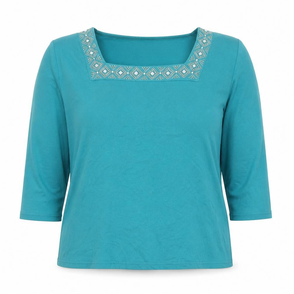 Womens UK Size 18 Julipa Blue Basic Blouse