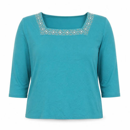 Womens UK Size 18 Julipa Blue Basic Blouse