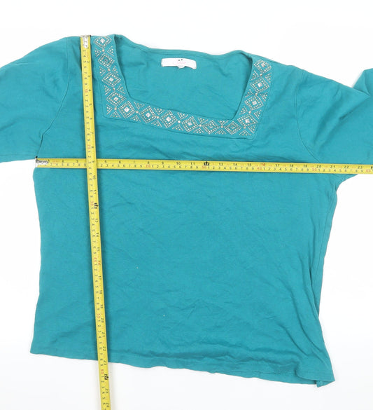 Womens UK Size 18 Julipa Blue Basic Blouse