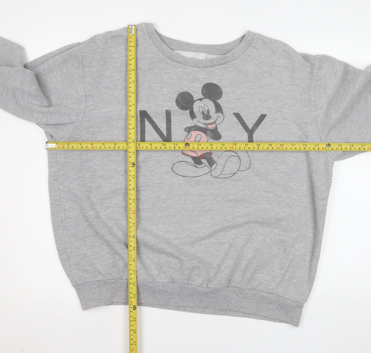 Womens UK Size 14 Disney Grey Pullover Sweatshirt