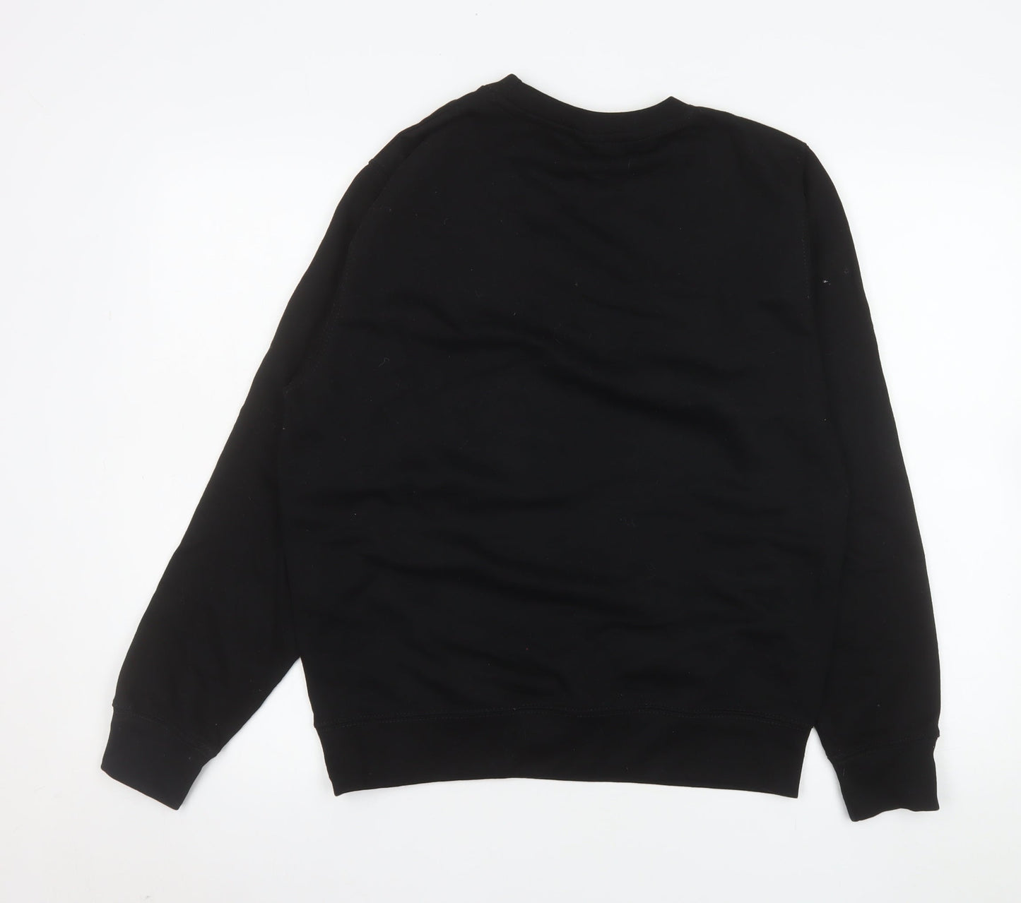 Womens UK Size S Just Hoods Black Pullover Sweatshirt