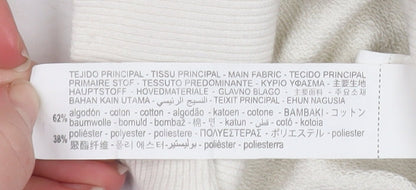 Teens UK Size 10 Zara White Pullover Sweatshirt