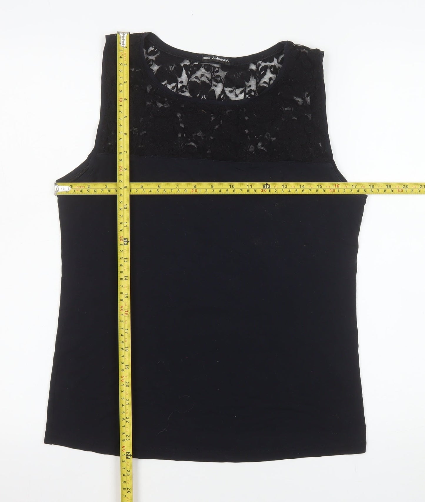 Womens UK Size 18 Marks and Spencer Black Camisole Tank