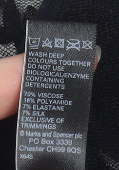Womens UK Size 18 Marks and Spencer Black Camisole Tank