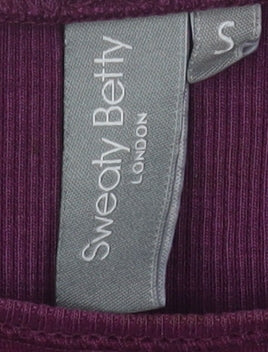 Womens UK Size S Sweaty Betty Purple Pullover Sweatshirt