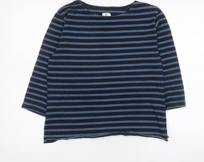 Womens UK Size 14 Mousqueton Blue Basic T-Shirt