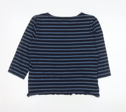 Womens UK Size 14 Mousqueton Blue Basic T-Shirt