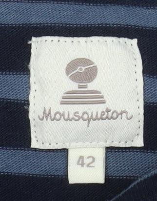 Womens UK Size 14 Mousqueton Blue Basic T-Shirt