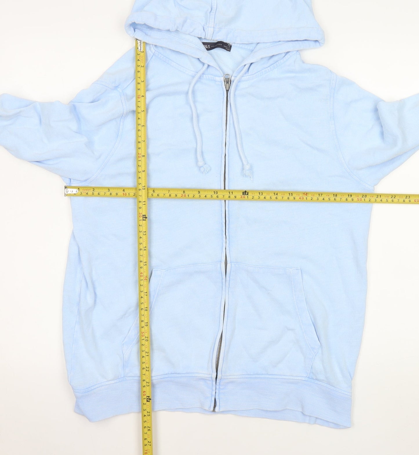 Womens UK Size 14 Marks and Spencer Blue Basic Jacket
