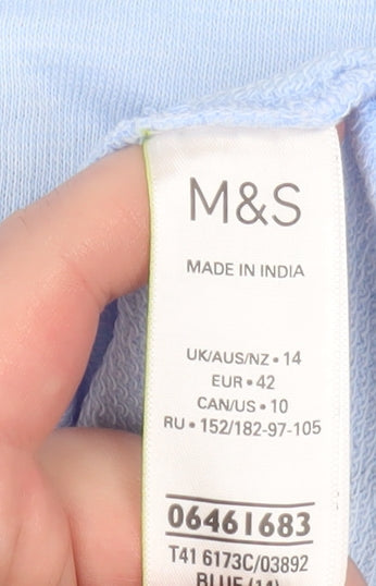 Womens UK Size 14 Marks and Spencer Blue Basic Jacket