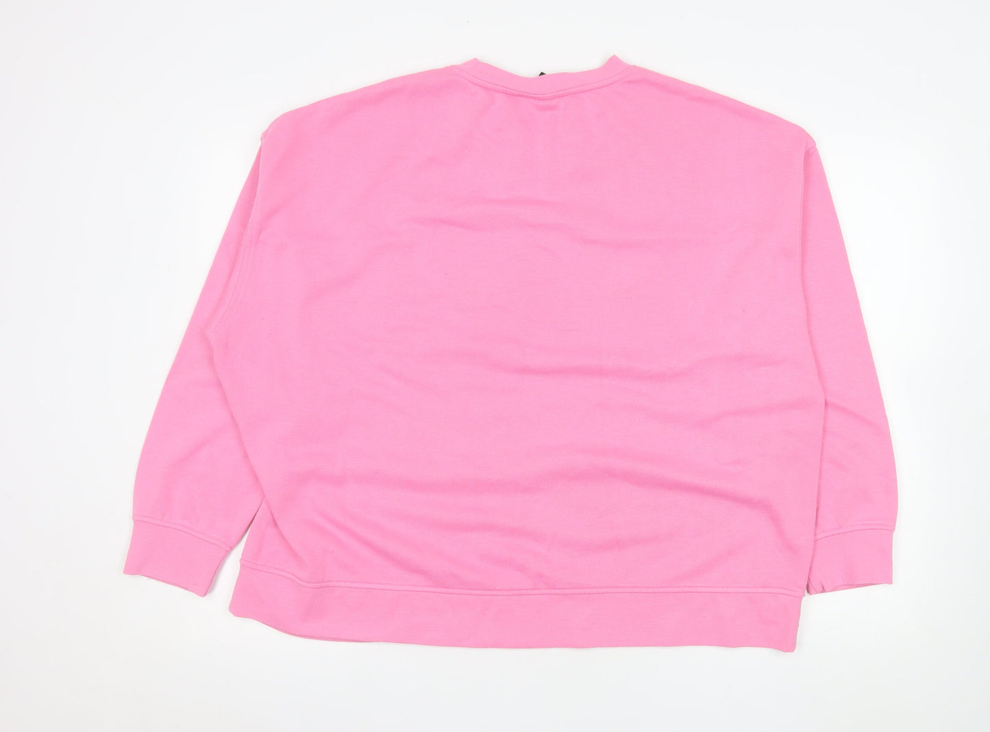 Womens UK Size XL The Simpsons Pink Pullover Sweatshirt