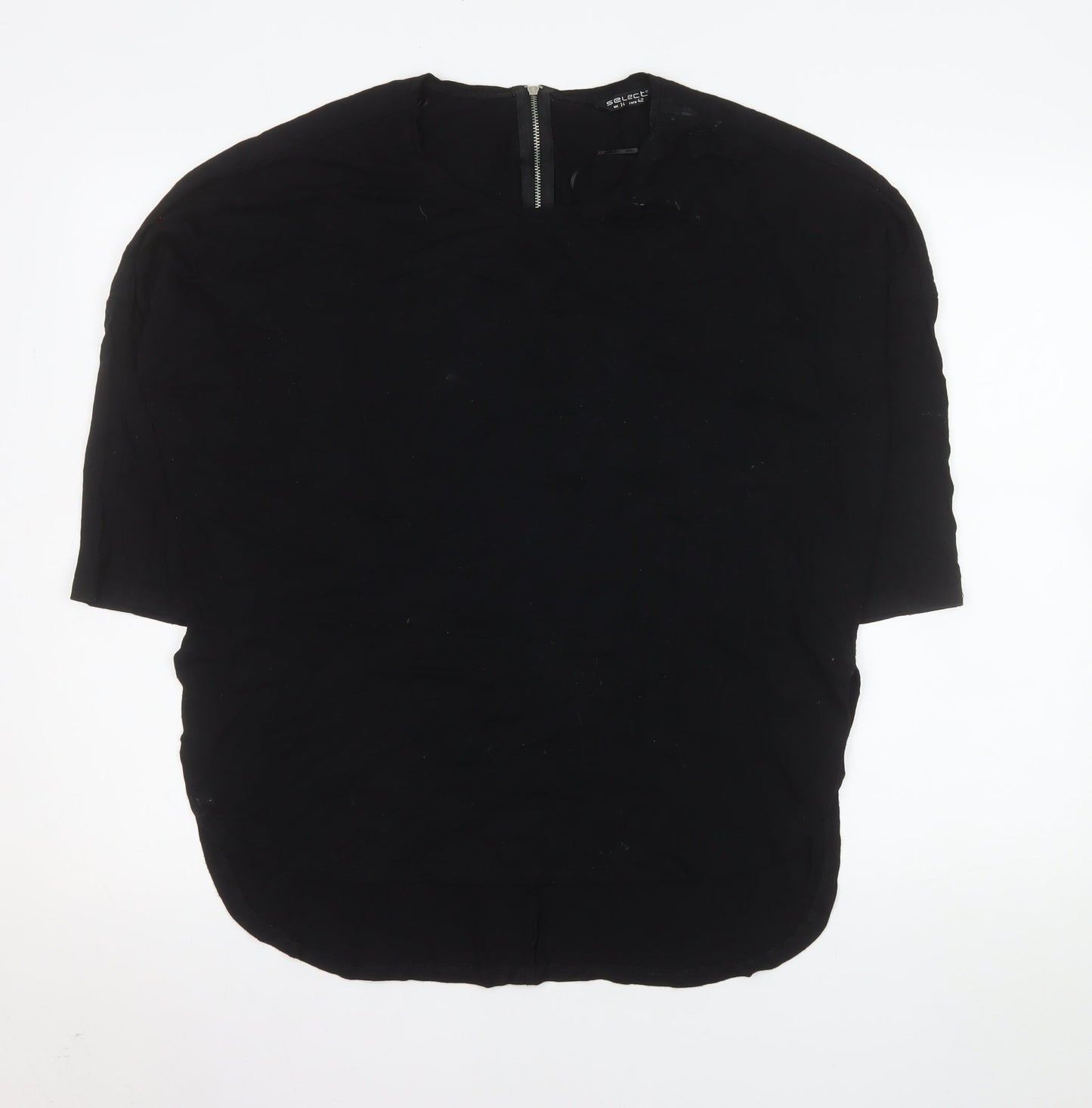 Womens UK Size 14 Select Black Basic Blouse