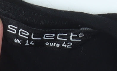 Womens UK Size 14 Select Black Basic Blouse